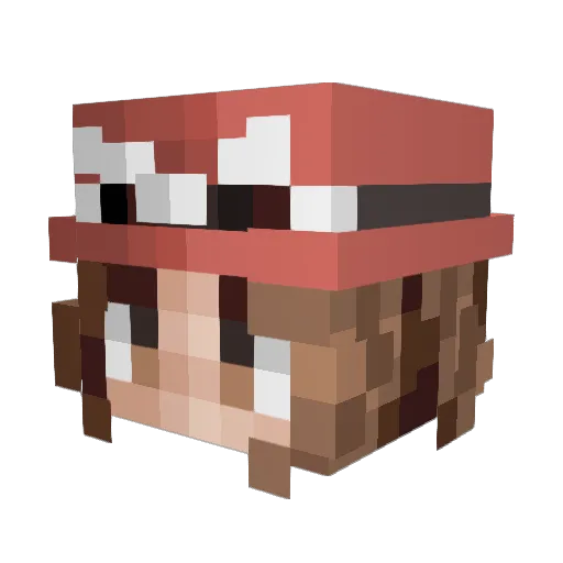 Kaylyyn Minecraft avatar head, 3D render