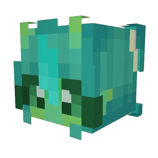 Kaymew Minecraft avatar head, 3D render