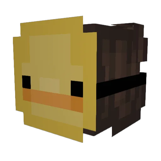 Kaymorin Minecraft avatar head, 3D render