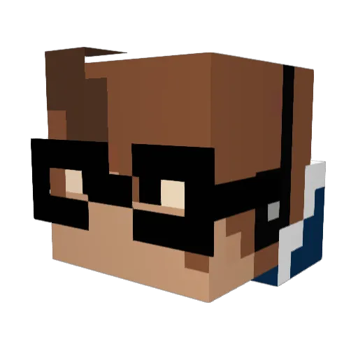 KaynHunterS Minecraft avatar head, 3D render