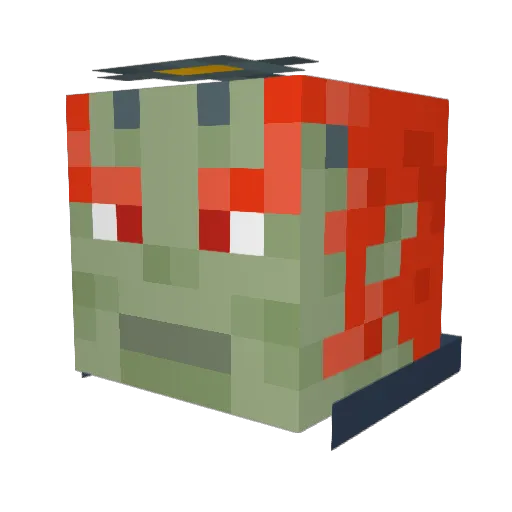 KaynTrain Minecraft avatar head, 3D render