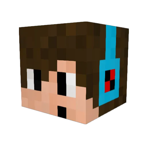 KayneYT Minecraft avatar head, 3D render