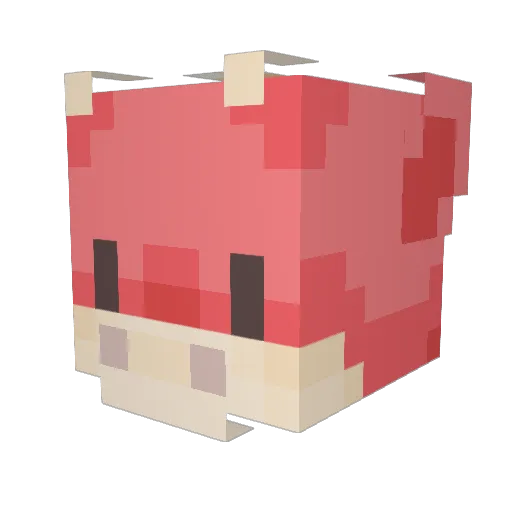 Kayobun Minecraft avatar head, 3D render