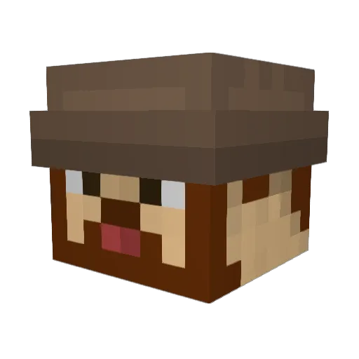 Kayon3 Minecraft avatar head, 3D render