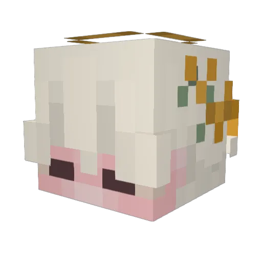KaypuccinoW Minecraft avatar head, 3D render