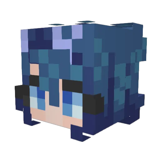 Kayriffic Minecraft avatar head, 3D render