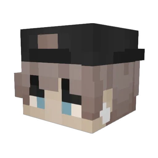 KaysarRidha Minecraft avatar head, 3D render