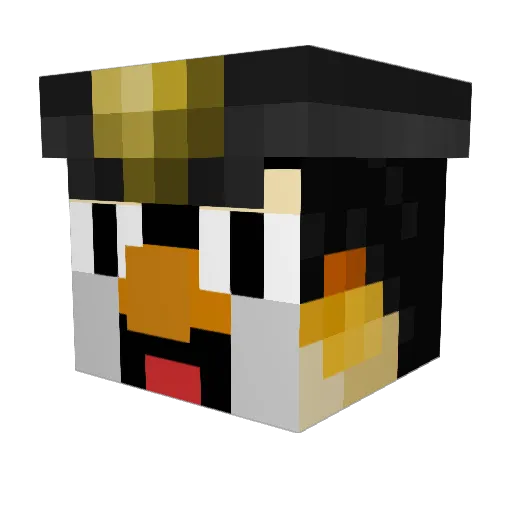 Kayselina Minecraft avatar head, 3D render
