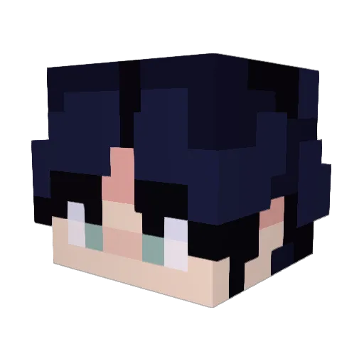 Kayspooks Minecraft avatar head, 3D render