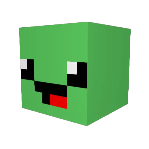Kaysthetic Minecraft avatar head, 3D render