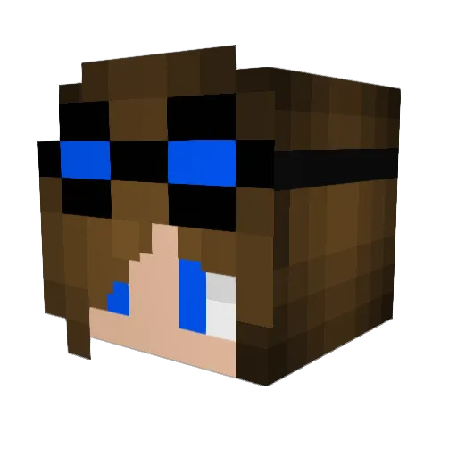 Kaytemae Minecraft avatar head, 3D render