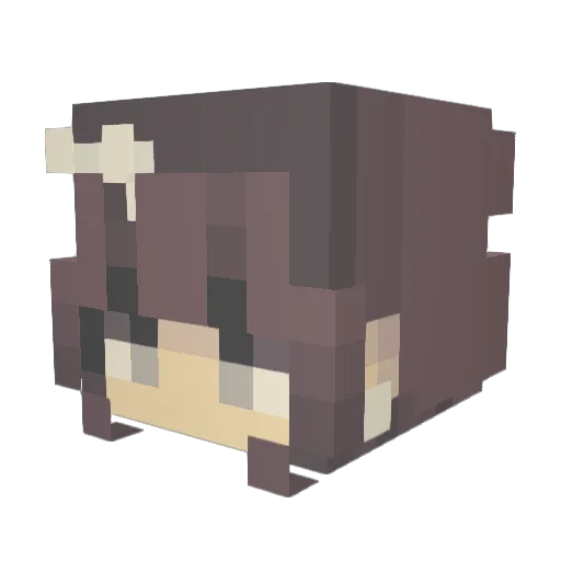 KaytlynOwO17 Minecraft avatar head, 3D render