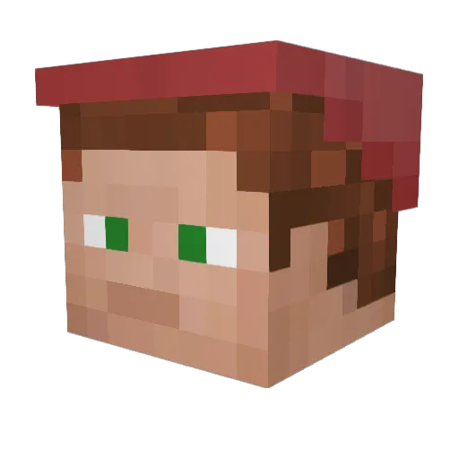 Kaytron107 Minecraft avatar head, 3D render
