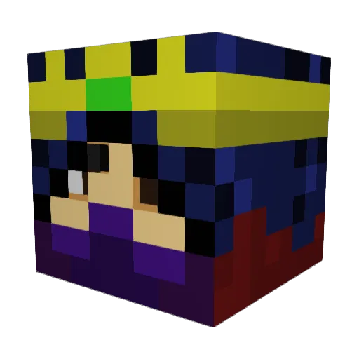 Kaywoe Minecraft avatar head, 3D render