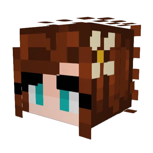 Kayyluhh Minecraft avatar head, 3D render