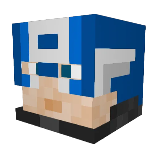 Kayyos Minecraft avatar head, 3D render