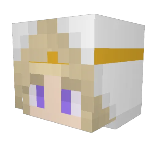Kaz00ey Minecraft avatar head, 3D render