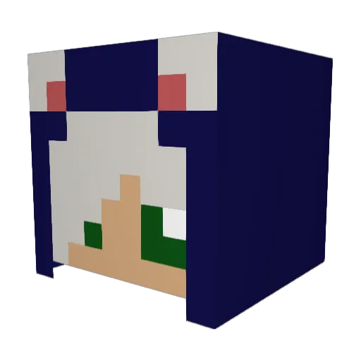KazIsTired101 Minecraft avatar head, 3D render