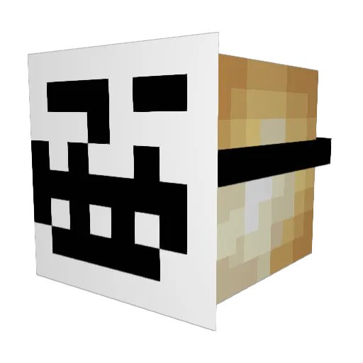 KazKaz02 Minecraft avatar head, 3D render