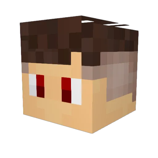 KazMag Minecraft avatar head, 3D render