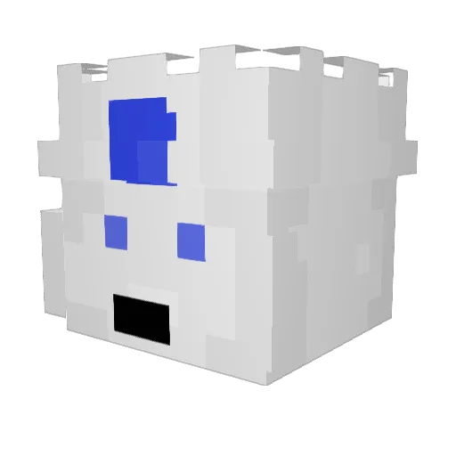 Kaz_Notorious Minecraft avatar head, 3D render