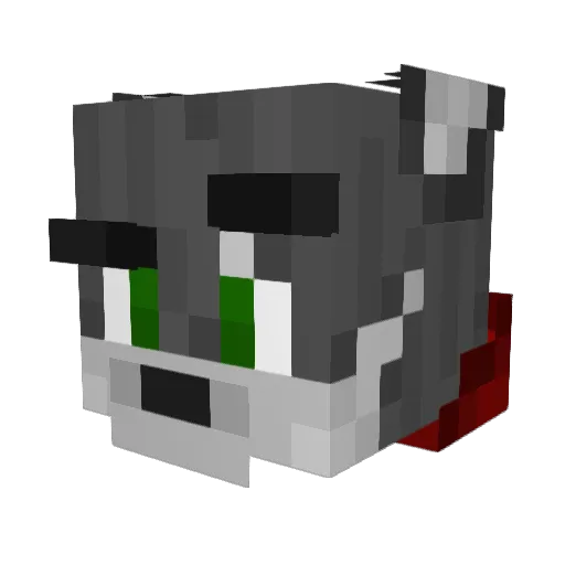 Kaza626 Minecraft avatar head, 3D render