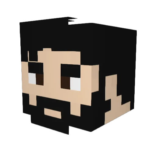 KazadorKnight77 Minecraft avatar head, 3D render
