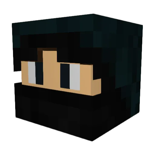 Kazama_Akito08 Minecraft avatar head, 3D render