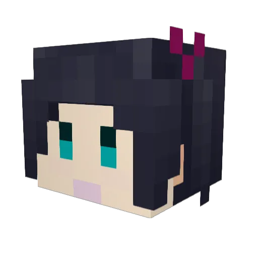 Kazami_S Minecraft avatar head, 3D render