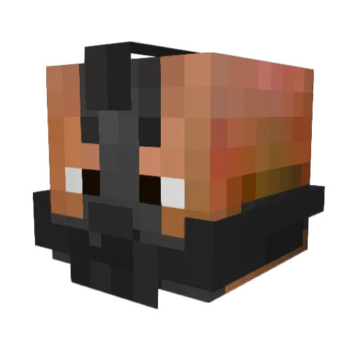 Kazanjo Minecraft avatar head, 3D render