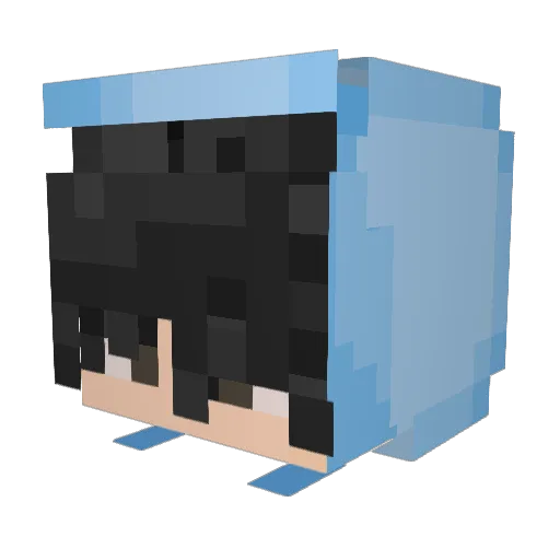 Kazanz Minecraft avatar head, 3D render
