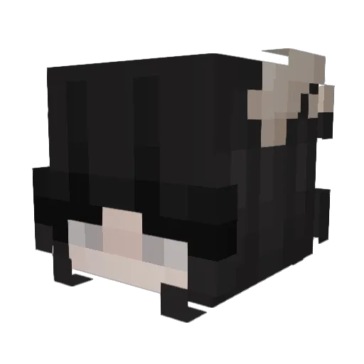 Kazario Minecraft avatar head, 3D render