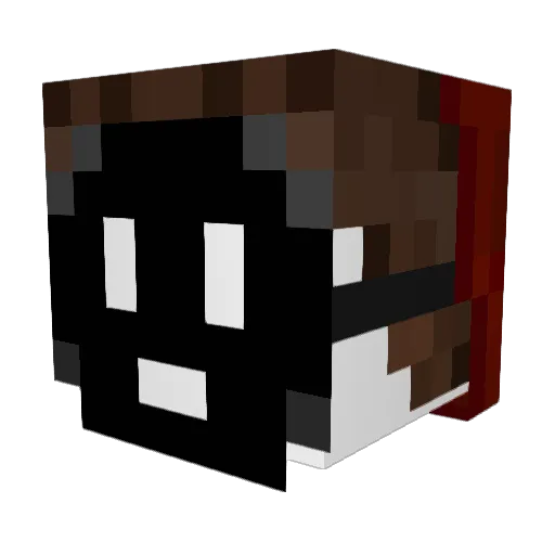 Kazathan Minecraft avatar head, 3D render