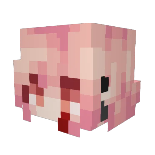 Kaze0857 Minecraft avatar head, 3D render