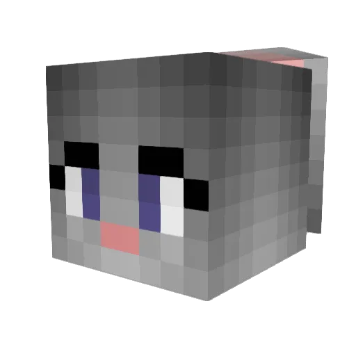 Kaze5000 Minecraft avatar head, 3D render