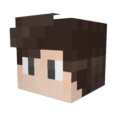 Kazees_ Minecraft avatar head, 3D render