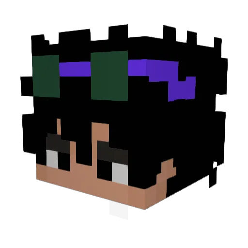 Kazekyo_ Minecraft avatar head, 3D render