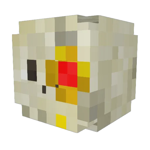 Kazier64 Minecraft avatar head, 3D render