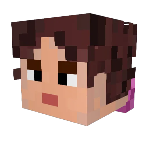 Kazik1337_ Minecraft avatar head, 3D render