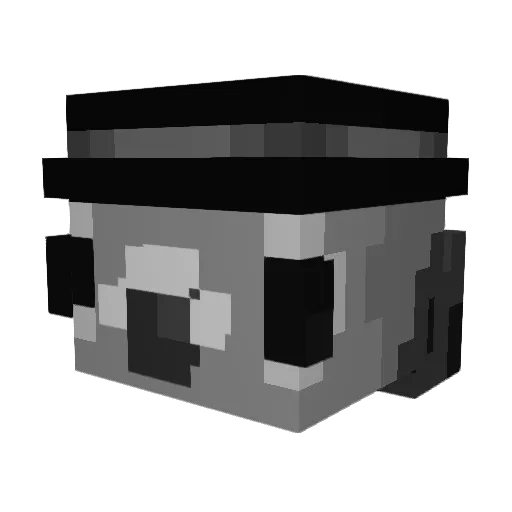 Kazkas2 Minecraft avatar head, 3D render