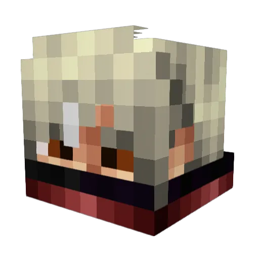 Kazkhull Minecraft avatar head, 3D render