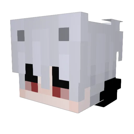 Kaznkas_TV Minecraft avatar head, 3D render