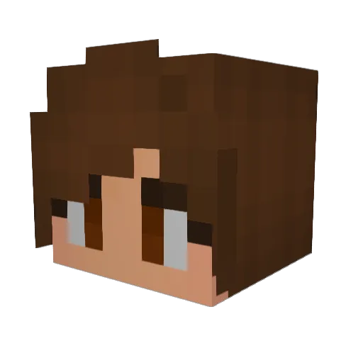 Kazoku1295053 Minecraft avatar head, 3D render