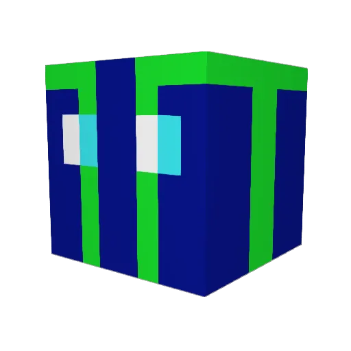 KazooKing Minecraft avatar head, 3D render