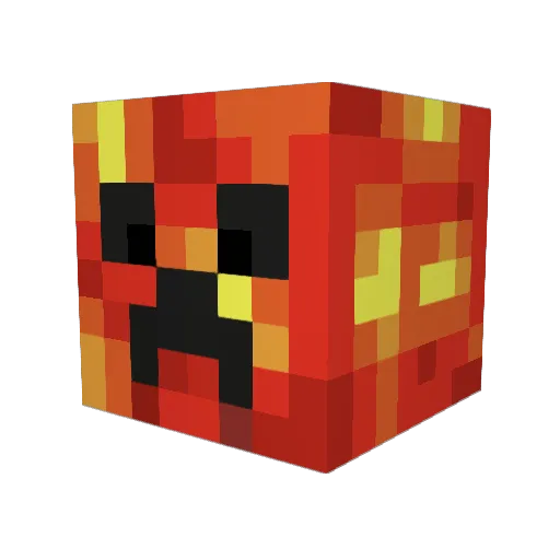 Kazooelliott Minecraft avatar head, 3D render