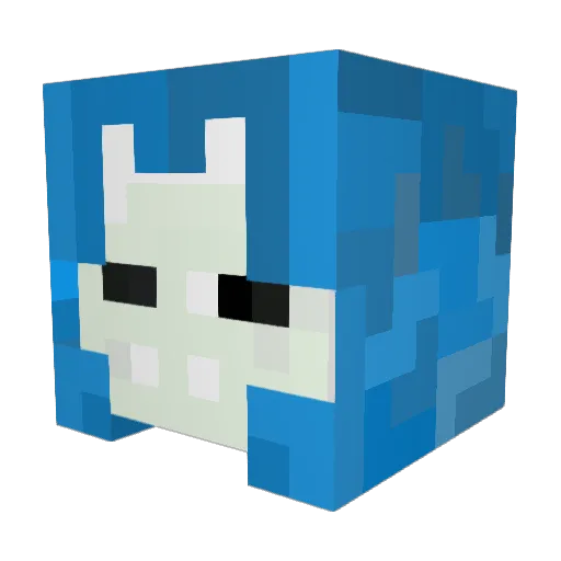 Kazoot Minecraft avatar head, 3D render