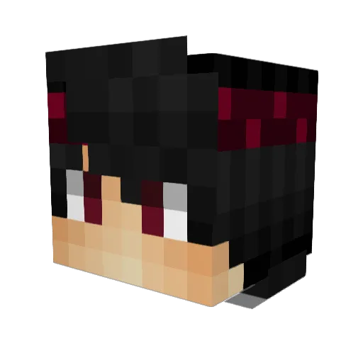 Kazorm_ Minecraft avatar head, 3D render
