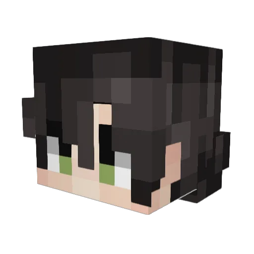 Kaztan3 Minecraft avatar head, 3D render