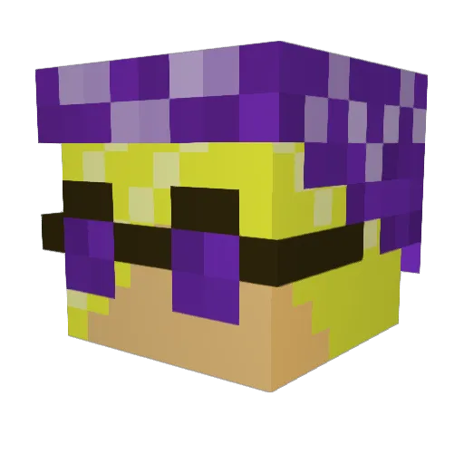 Kaztiel_Yami Minecraft avatar head, 3D render