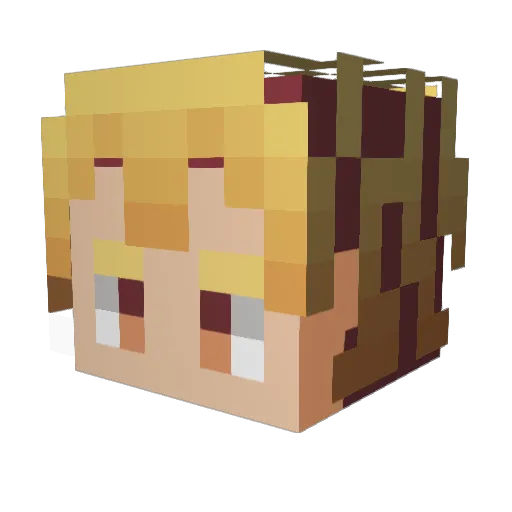 Kazuhiko0927 Minecraft avatar head, 3D render